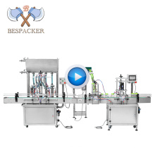 Bespacker automatic water liquid paste plastic bottle filling and capping machine